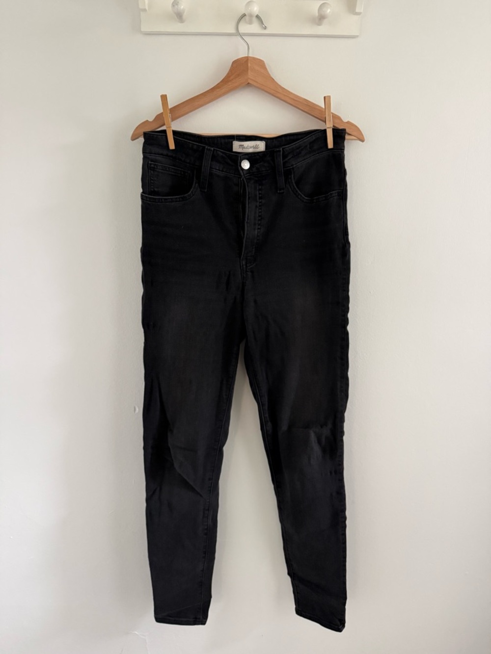 Madewell Curvy Roadtripper Black High-Rise Skinny Jeans